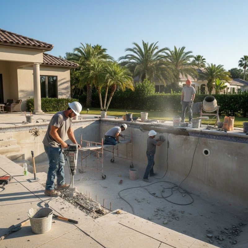 Poolside Concrete Repair